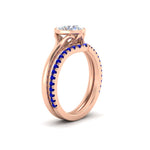 Load image into Gallery viewer, round-cut-bezel-solitaire-ring-with-sapphire-band-in-rose-gold-FD11229ROGSABLANGLE2-NL-RG_0cbf5612-4cbf-44b8-9dbc-73bc3bd7b00a.jpg?v=1758702963
