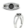 Load image into Gallery viewer, round-cut-black-diamond-halo-swirl-split-diamond-engagement-ring-in-white-gold-FD11180RORGBLACK-NL-WG-GS.jpg
