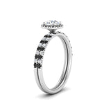 Load image into Gallery viewer, round-cut-black-diamond-halo-wedding-ring-set-in-white-gold-FD8523ROGBLACK-NL-WG
