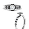 Load image into Gallery viewer, round-cut-black-diamond-halo-wedding-ring-set-in-white-gold-FD8523ROGBLACK-NL-WG