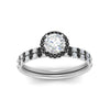 Load image into Gallery viewer, round-cut-black-diamond-halo-wedding-ring-set-in-white-gold-FD8523ROGBLACK-NL-WG