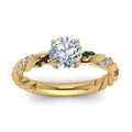 Thumbnail 70 - round-cut-black-diamond-twisted-vine-engagement-ring-in-yellow-gold-FD9127RORGBLACKANGLE5-NL-YG