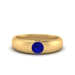 Load image into Gallery viewer, Tapered Solitaire Mens Wedding Ring
