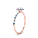 Load image into Gallery viewer, round-cut-blue-topaz-halo-petite-engagement-ring-in-rose-gold-FD8523RORGICBLTOANGLE3-NL-RG