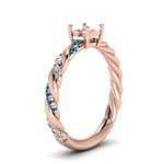 Load image into Gallery viewer, round-cut-blue-topaz-twisted-vine-engagement-ring-in-rose-gold-FD9127RORGICBLTOANGLE2-NL-RG
