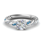 Load image into Gallery viewer, round-cut-blue-topaz-twisted-vine-engagement-ring-in-white-gold-FD9127RORGICBLTO-NL-WG
