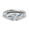 Thumbnail 24 - round-cut-blue-topaz-twisted-vine-engagement-ring-in-white-gold-FD9127RORGICBLTO-NL-WG