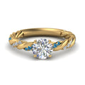 Thumbnail 80 - round-cut-blue-topaz-twisted-vine-engagement-ring-in-yellow-gold-FD9127RORGICBLTO-NL-YG
