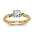Thumbnail 81 - round-cut-blue-topaz-twisted-vine-engagement-ring-in-yellow-gold-FD9127RORGICBLTOANGLE5-NL-YG