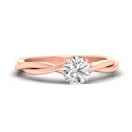 Load image into Gallery viewer, round-cut-braided-shank-solitaire-engagement-ring-in-rose-gold-fdens8252rorsleep-nl-rg.jpg?v=1767084755