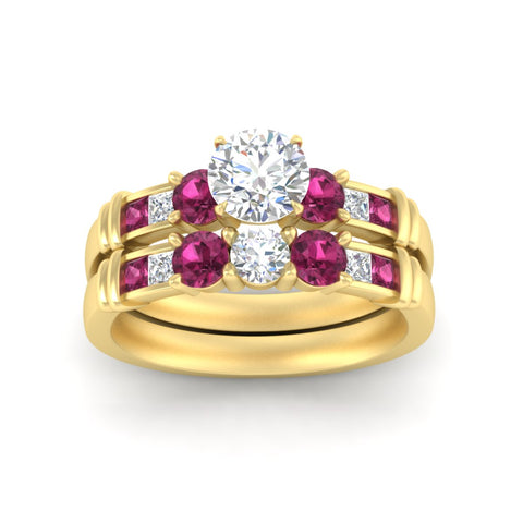 round-cut-bridal-ring-set-with-pink-sapphire-princess-channel-accents-in-yellow-gold-fdens286rogsadrpiangle5-nl-yg.jpg