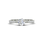 Load image into Gallery viewer, round-cut-cathedral-pave-diamond-engagement-ring-in-white-gold-FD11145ROR-NL-WG
