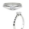 Load image into Gallery viewer, round-cut-cathedral-pave-diamond-engagement-ring-with-black-diamond-in-white-gold-FD11145RORGBLACKANGLE3-NL-WG