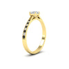 Load image into Gallery viewer, round-cut-cathedral-pave-diamond-engagement-ring-with-black-diamond-in-yellow-gold-FD11145RORGBLACKANGLE2-NL-YG