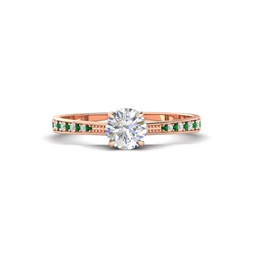 round-cut-cathedral-pave-diamond-engagement-ring-with-emerald-in-rose-gold-FD11145RORGEMGR-NL-RG