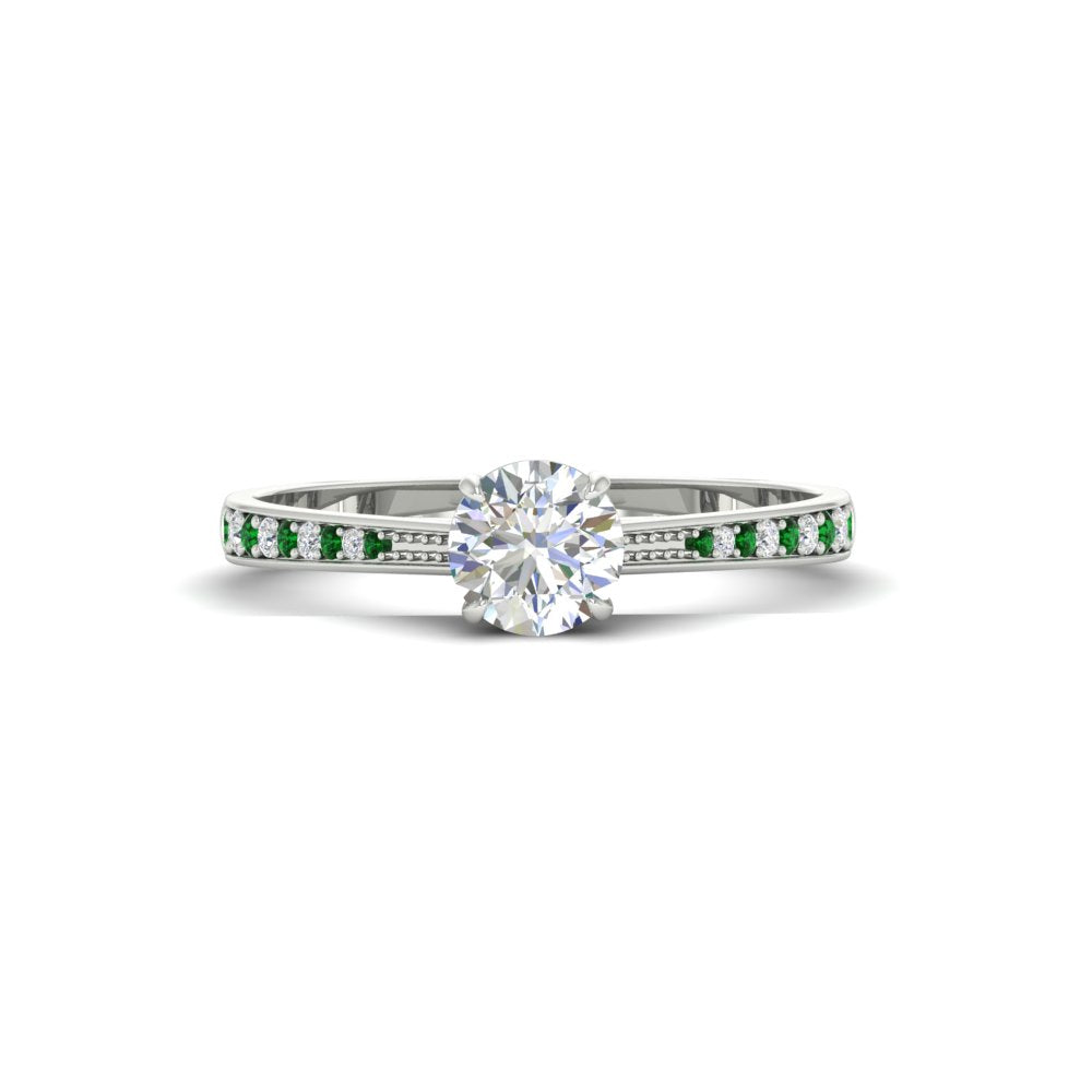 round-cut-cathedral-pave-diamond-engagement-ring-with-emerald-in-white-gold-FD11145RORGEMGR-NL-WG