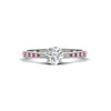 Load image into Gallery viewer, round-cut-cathedral-pave-diamond-engagement-ring-with-pink-sapphire-in-white-gold-FD11145RORGSADRPI-NL-WG
