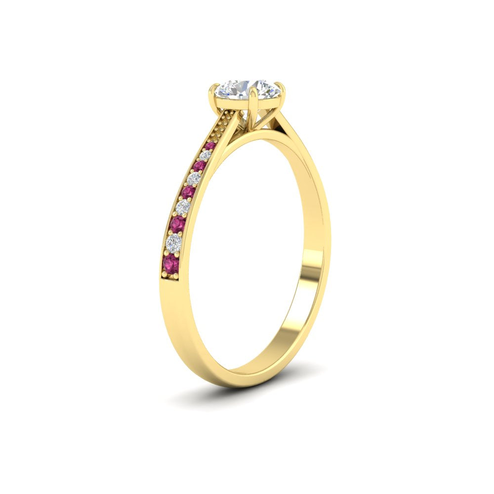 round-cut-cathedral-pave-diamond-engagement-ring-with-pink-sapphire-in-yellow-gold-FD11145RORGSADRPIANGLE2-NL-YG