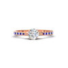 Load image into Gallery viewer, round-cut-cathedral-pave-diamond-engagement-ring-with-sapphire-in-rose-gold-FD11145RORGSABL-NL-RG