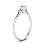 Load image into Gallery viewer, round-cut-celtic-design-solitaire-diamond-ring-in-white-gold-FD8541RORANGLE2-NL-WG