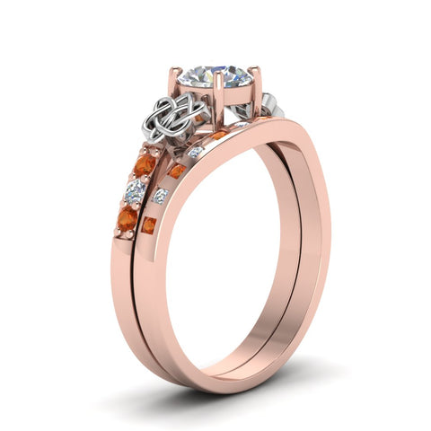 round-cut-celtic-diamond-ring-and-matching-band-with-orange-sapphire-in-14K-rose-gold-FDENS2255B4ROGSAORANGLE2-NL-RG?v=1757052246