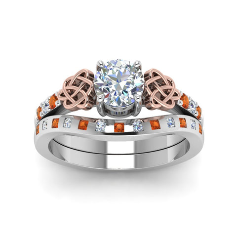 round-cut-celtic-diamond-ring-and-matching-band-with-orange-sapphire-in-14K-white-gold-FDENS2255B4ROGSAORANGLE5-NL-WG?v=1757052246