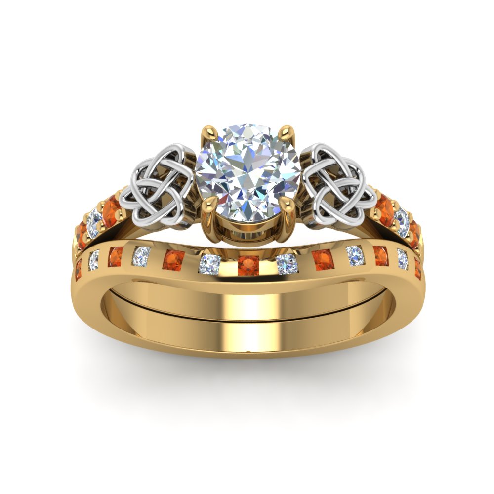 round-cut-celtic-diamond-ring-and-matching-band-with-orange-sapphire-in-14K-yellow-gold-FDENS2255B4ROGSAORANGLE5-NL-YG_ee7eeca5-9b4c-430f-8f47-8351591d1fc2?v=1757052331