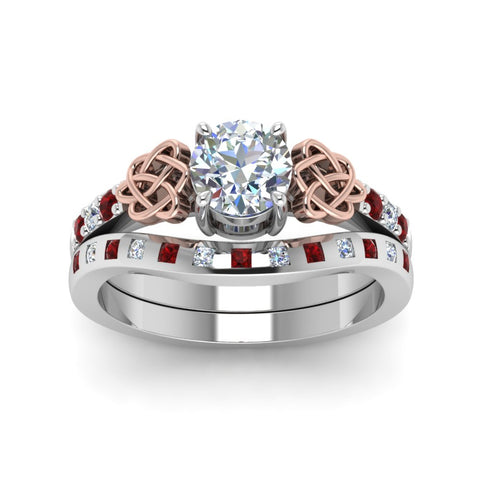 round-cut-celtic-diamond-ring-and-matching-band-with-ruby-in-14K-white-gold-FDENS2255B4ROGRUDRANGLE5-NL-WG?v=1757052246