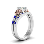 Load image into Gallery viewer, round-cut-celtic-diamond-ring-and-matching-band-with-sapphire-in-14K-white-gold-FDENS2255B4ROGSABLANGLE2-NL-WG_a3e5744e-92b6-4a22-97fd-1d3422cc03b5?v=1757052330
