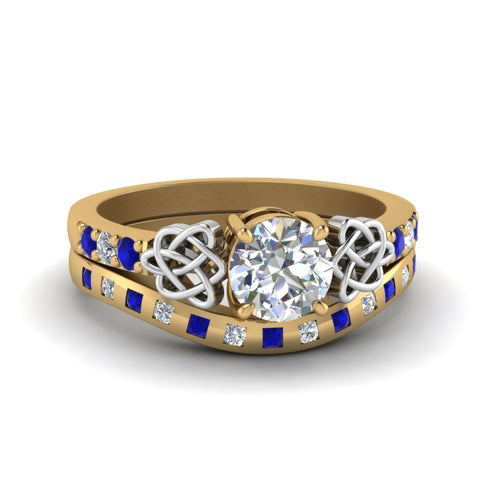 round-cut-celtic-diamond-ring-and-matching-band-with-sapphire-in-14K-yellow-gold-FDENS2255B4ROGSABL-NL-YG?v=1757052246