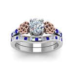Load image into Gallery viewer, round-cut-celtic-diamond-ring-and-matching-band-with-sapphire-in-950-Platinum-FDENS2255B4ROGSABLANGLE5-NL-WG_d4625a50-5068-46c4-b501-58463ac457fa?v=1757052331
