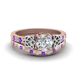 Load image into Gallery viewer, round-cut-celtic-diamond-ring-and-matching-band-with-violac-topaz-in-14K-rose-gold-FDENS2255B4ROGVITO-NL-RG_d890470a-300f-4f91-8b8a-e156a8d2f056?v=1757052331
