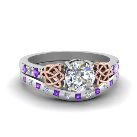round-cut-celtic-diamond-ring-and-matching-band-with-violac-topaz-in-950-Platinum-FDENS2255B4ROGVITO-NL-WG?v=1757052247