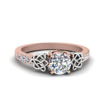Load image into Gallery viewer, round-cut-celtic-diamond-ring-in-14K-rose-gold-FDENS2255ROR-NL-RG
