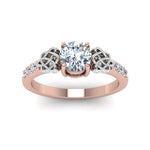 Load image into Gallery viewer, round-cut-celtic-diamond-ring-in-14K-rose-gold-FDENS2255RORANGLE5-NL-RG
