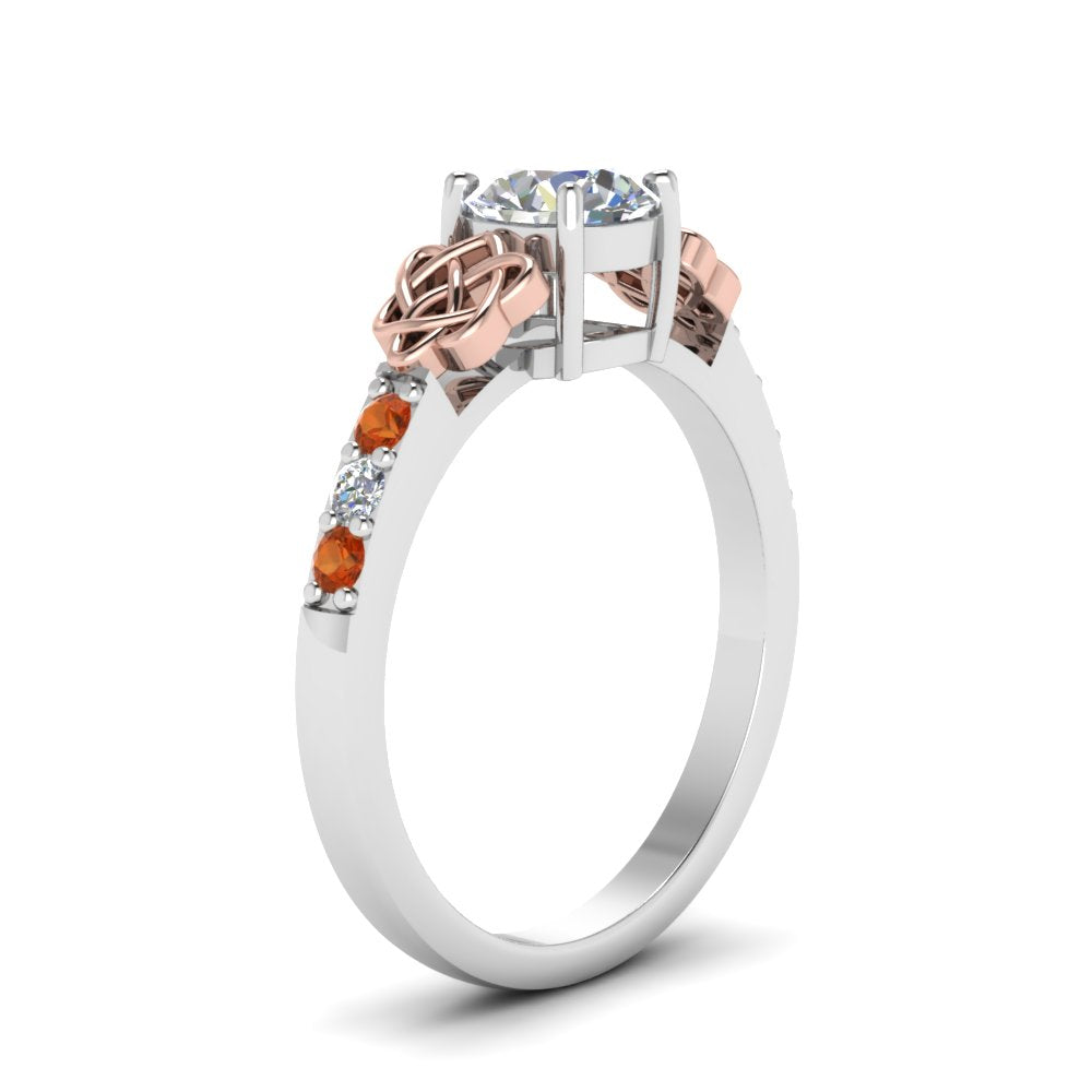 round-cut-celtic-diamond-ring-with-orange-sapphire-in-14K-white-gold-FDENS2255RORGSAORANGLE2-NL-WG