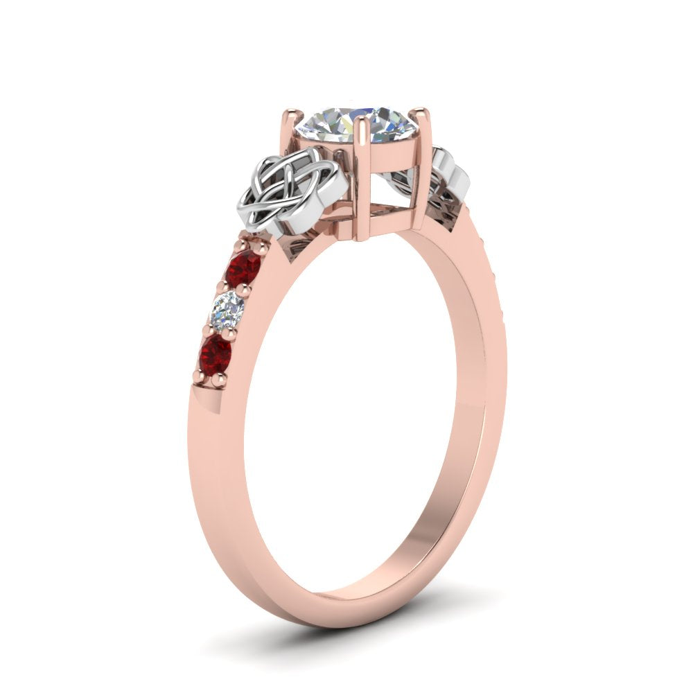 round-cut-celtic-diamond-ring-with-ruby-in-14K-rose-gold-FDENS2255RORGRUDRANGLE2-NL-RG