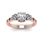 Load image into Gallery viewer, round-cut-celtic-diamond-ring-with-ruby-in-14K-rose-gold-FDENS2255RORGRUDRANGLE5-NL-RG
