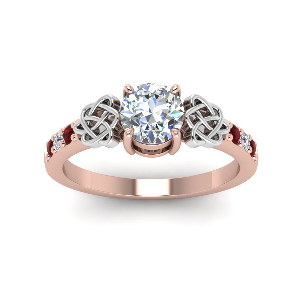 round-cut-celtic-diamond-ring-with-ruby-in-14K-rose-gold-FDENS2255RORGRUDRANGLE5-NL-RG