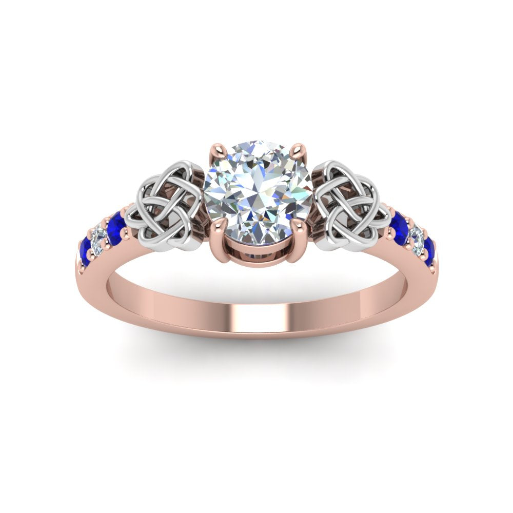 round-cut-celtic-diamond-ring-with-sapphire-in-14K-rose-gold-FDENS2255RORGSABLANGLE5-NL-RG