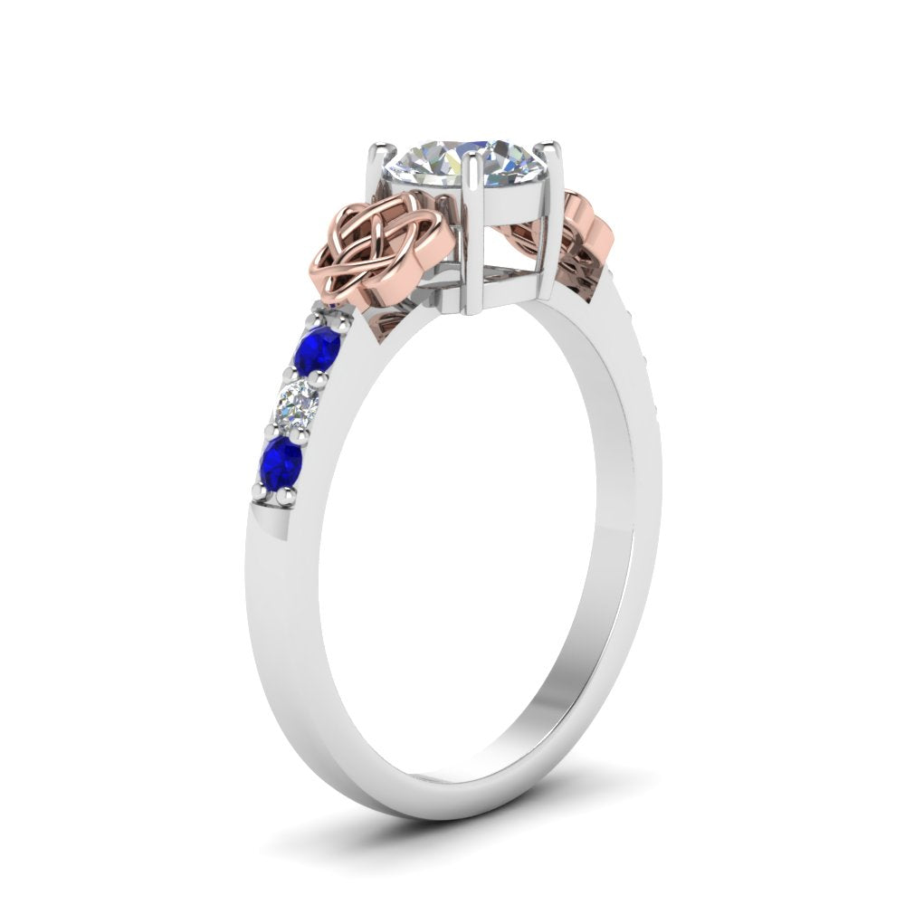 round-cut-celtic-diamond-ring-with-sapphire-in-14K-white-gold-FDENS2255RORGSABLANGLE2-NL-WG