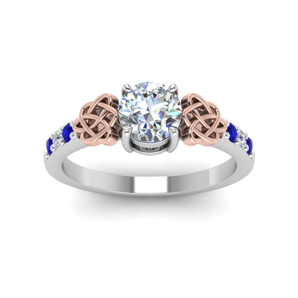 round-cut-celtic-diamond-ring-with-sapphire-in-14K-white-gold-FDENS2255RORGSABLANGLE5-NL-WG