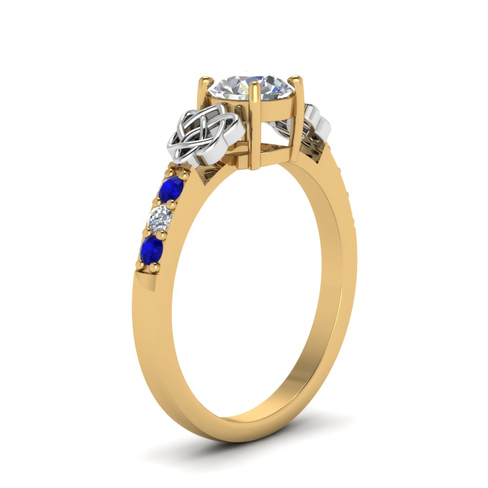 round-cut-celtic-diamond-ring-with-sapphire-in-14K-yellow-gold-FDENS2255RORGSABLANGLE2-NL-YG