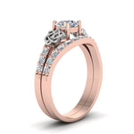 Load image into Gallery viewer, round-cut-celtic-diamond-wedding-ring-set-in-14K-rose-gold-FDENS2255B1ROANGLE2-NL-RG_d30d8462-3a29-429a-b0bd-5a347085b735?v=1757057011
