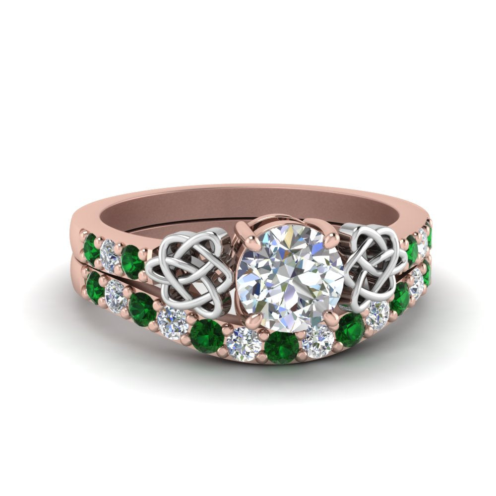 round-cut-celtic-diamond-wedding-ring-set-with-emerald-in-14K-rose-gold-FDENS2255B1ROGEMGR-NL-RG_8f46c4a2-c7dc-422c-8b81-118dc8ae3522?v=1757057011