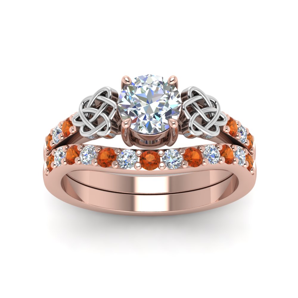 round-cut-celtic-diamond-wedding-ring-set-with-orange-sapphire-in-14K-rose-gold-FDENS2255B1ROGSAORANGLE5-NL-RG?v=1757056939