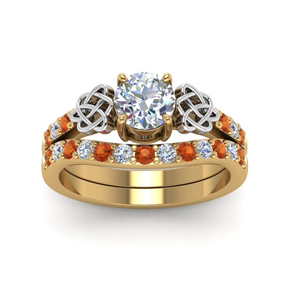 round-cut-celtic-diamond-wedding-ring-set-with-orange-sapphire-in-14K-yellow-gold-FDENS2255B1ROGSAORANGLE5-NL-YG_d08478c0-cca6-4fe1-b8cb-b8ca957812da?v=1757057012
