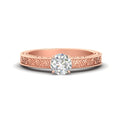 Thumbnail 1 - round-cut-celtic-engraved-solitaire-ring-in-rose-gold-fdenr8544rorsleep-nl-rg