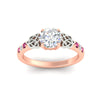 Load image into Gallery viewer, round-cut-celtic-pink-sapphire-two-tone-engagement-ring-in-rose-gold-fdens2255rorgsadrpiangle5-nl-rg.jpg