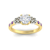Load image into Gallery viewer, round-cut-celtic-purple-topaz-two-tone-engagement-ring-in-yellow-gold-fdens2255rorgvitoangle5-nl-yg.jpg